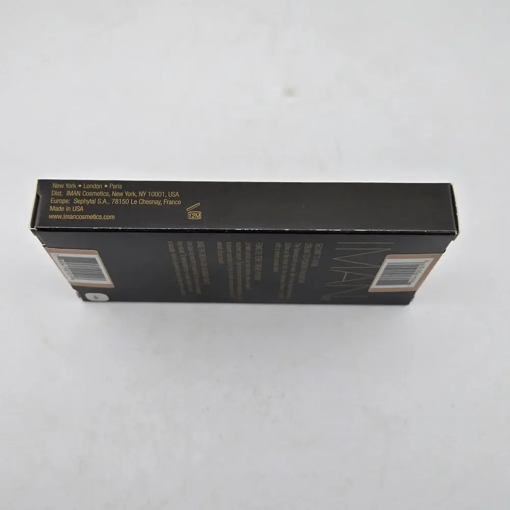 IMAN Second to None Cream to Powder Foundation SAND 1 Set Of 2 NIB Sealed .35oz
